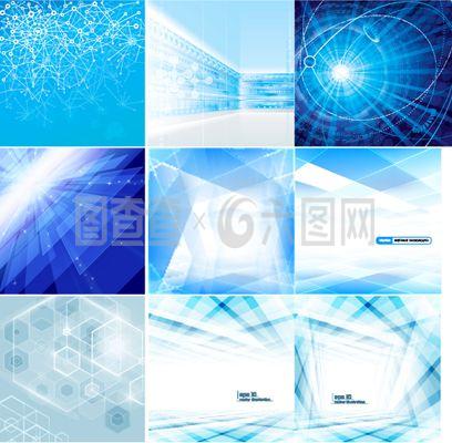 精美科技藍(lán)色背景